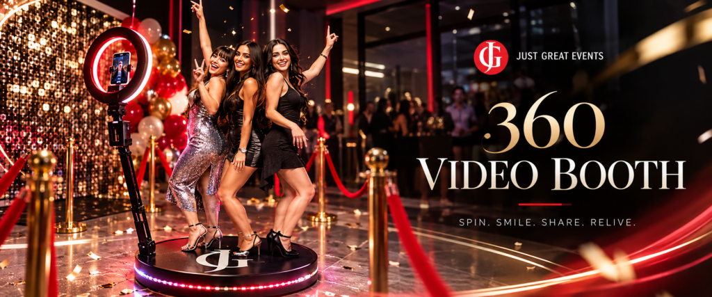 360 video booth rental Toronto: spin, smile, share and relive