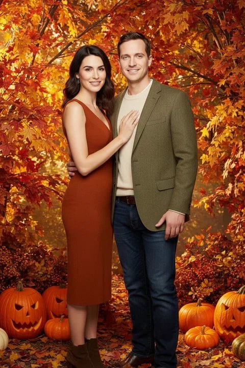 Autumn harvest theme portrait from the AI Photo Booth in Toronto
