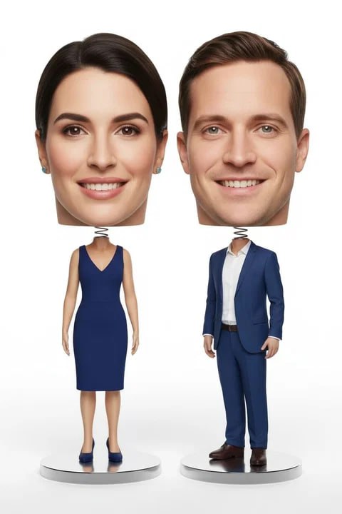 Bobble-head theme portrait from the AI Photo Booth in Toronto