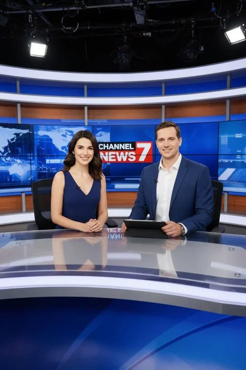 News anchor theme portrait from the AI Photo Booth in Toronto