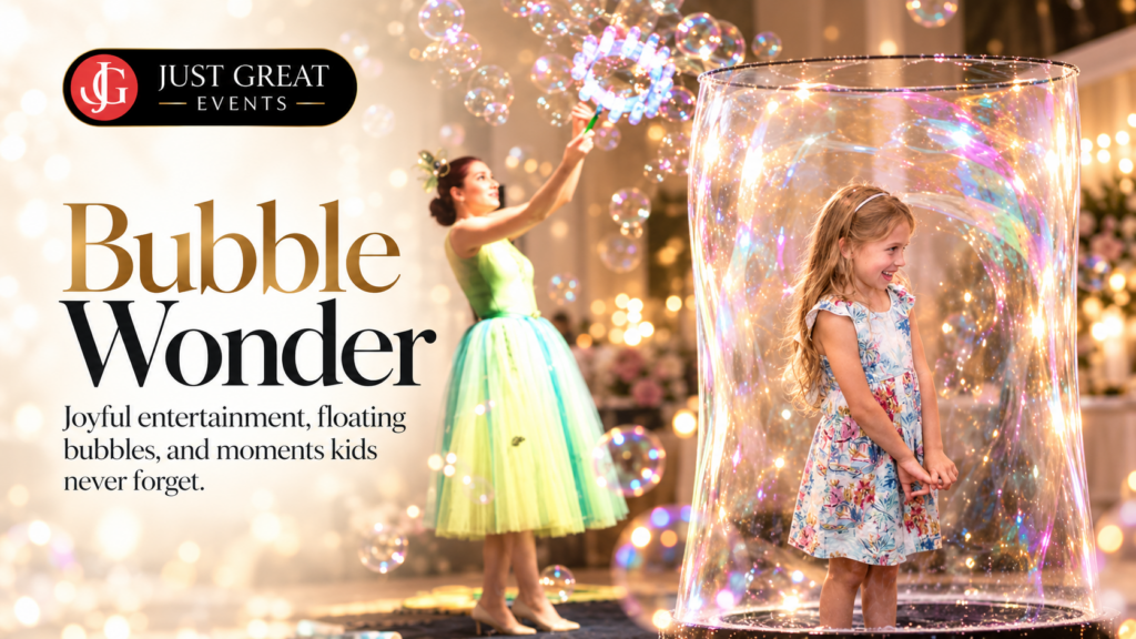 Bubble wonder: joyful entertainment, floating bubbles and moments kids never forget