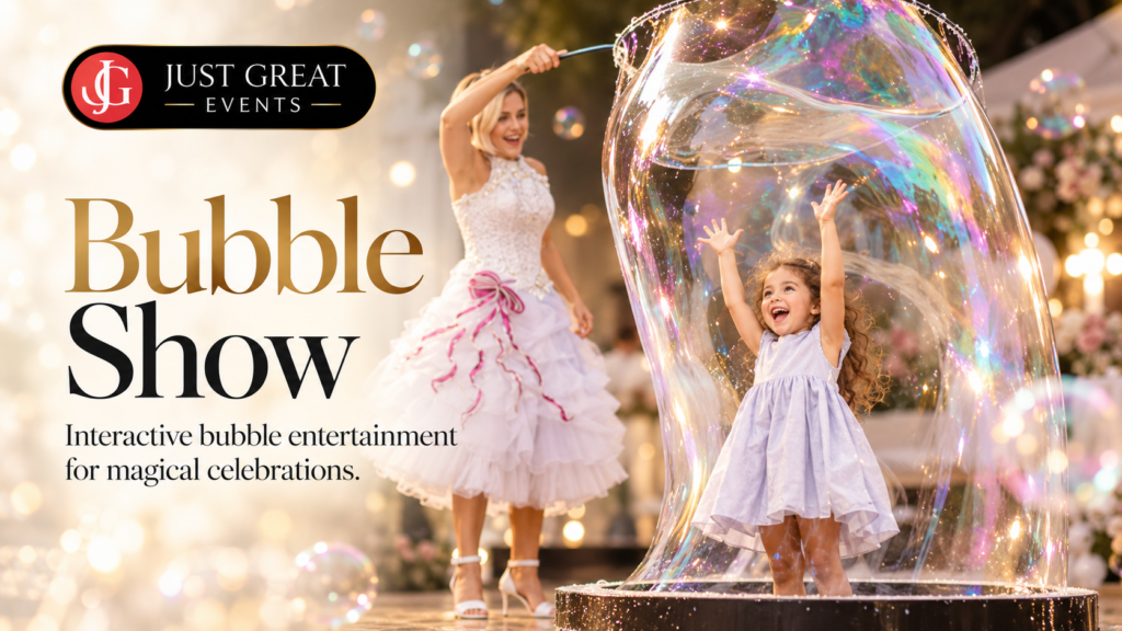 Bubble show Toronto: interactive bubble entertainment for magical celebrations