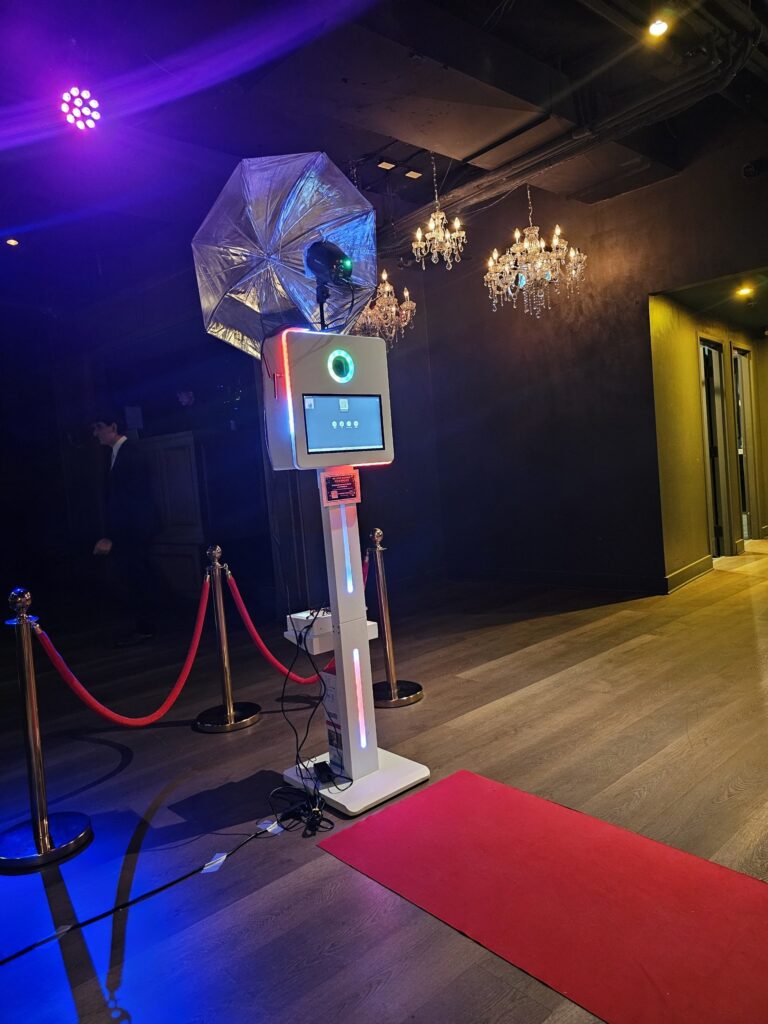 Signature Classic photo booth at a GTA wedding reception