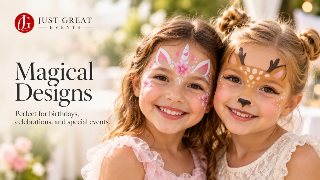 Magical face painting designs for birthdays, celebrations and special events