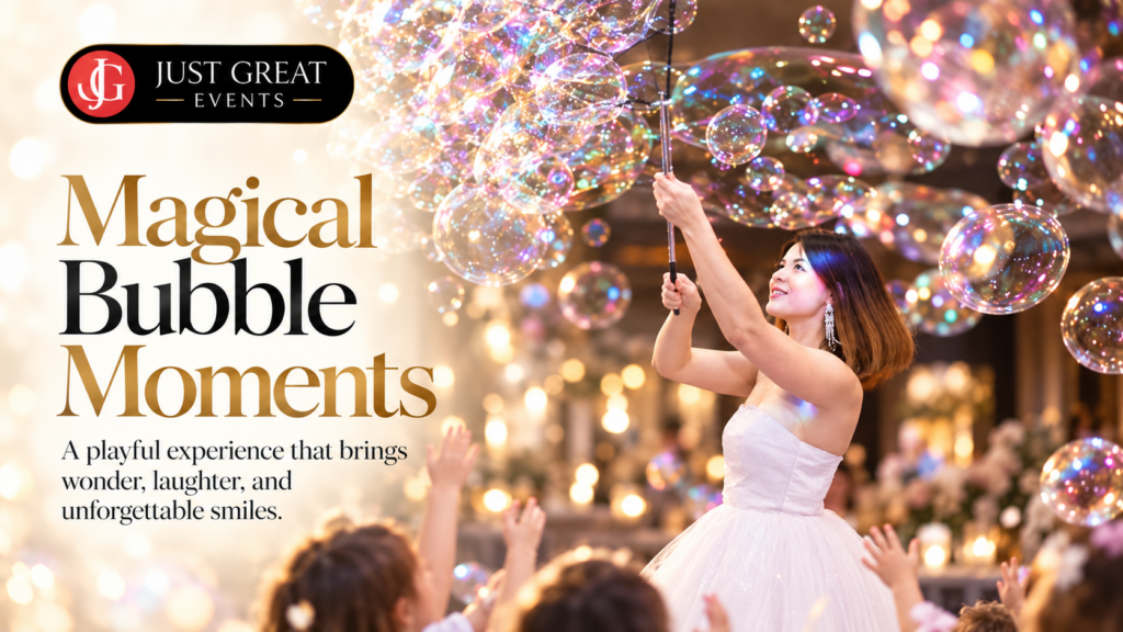 Magical bubble moments: a playful experience that brings wonder, laughter and unforgettable smiles