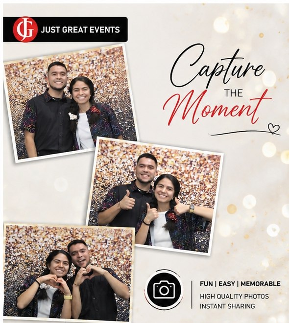 Capture the moment: fun, easy, memorable photo booth with high quality photos and instant sharing