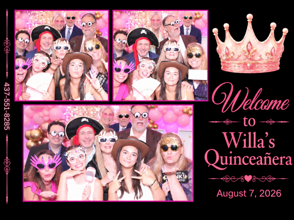 Quinceañera photo booth rental Toronto