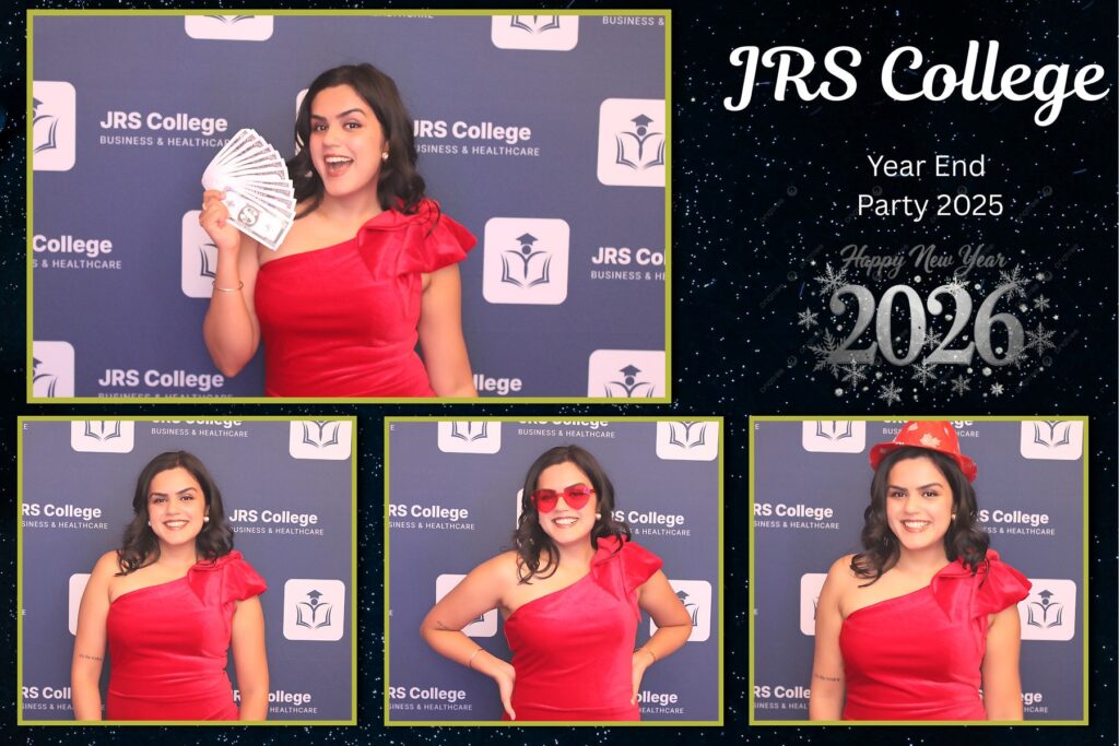 Corporate year-end party 6x4 photo booth print with four photos