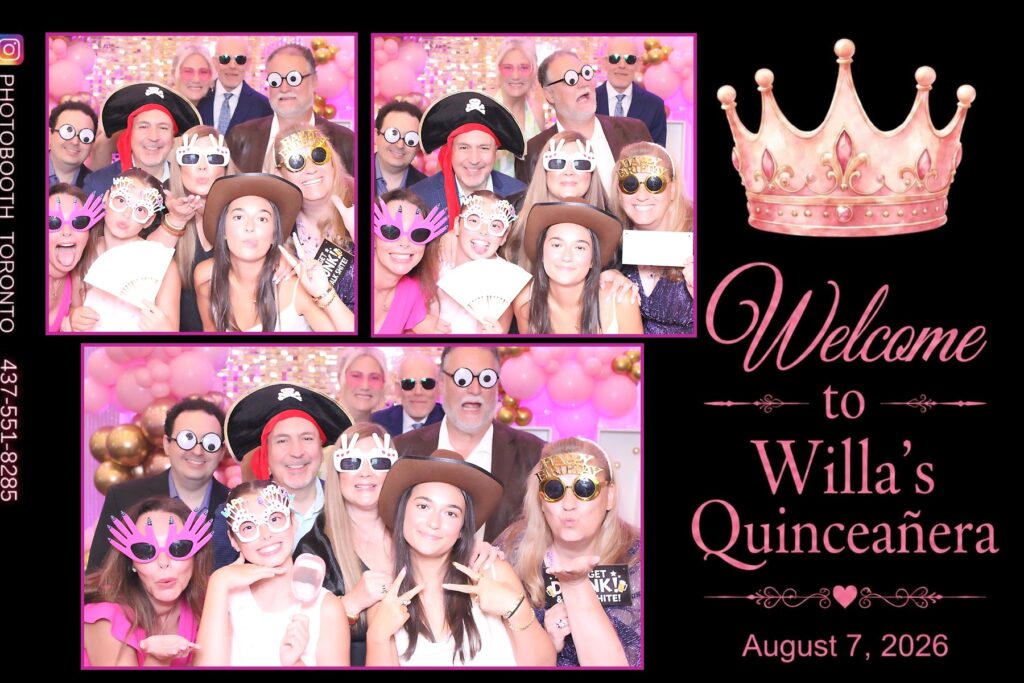 Quinceañera photo booth rental Toronto