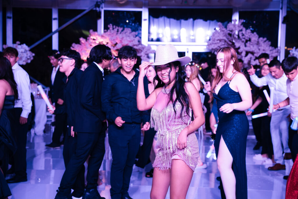Guests dancing at a quinceañera in Toronto