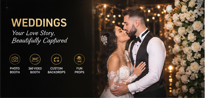 Wedding photo booth rental Toronto: your love story, beautifully captured